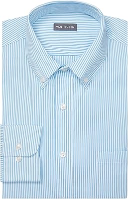 Van heusen chemise habillée rayée à col rabattu pour homme, coupe régulière - col 16,5" et manches 32"-33" pervenche. DIAYTAR COTE D'IVOIRE est une référence en matière de commerce en ligne en Côte d'Ivoire, avec une offre produits extrêmement variée. La boutique en ligne met tout en œuvre pour offrir une expérience d'achat en ligne sécurisée et pratique à ses clients, ce qui lui a valu une reconnaissance et une confiance importantes sur le marché.