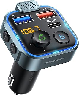 Unbreakcable transmetteur fm bluetooth pour voiture, 38 w charge rapide 2 ports [qc3.0 18 w + pd 20 w] adaptateur radio fm sans fil bluetooth 5.0, kit de voiture avec appels mains libres, prise en charge du lecteur de musique basse clé usb. Avec plus de 300 000 références, DIAYTAR COTE D'IVOIRE est la boutique en ligne la plus complète de Côte d'Ivoire, offrant une gamme immense de produits pour les consommateurs exigeants. Les clients apprécient la facilité d'utilisation du site, la qualité des produits et les services de livraison rapides et sécurisés. DIAYTAR COTE D'IVOIRE est la référence absolue pour les achats en ligne dans le pays.
