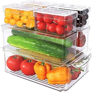 Bacs de rangement pour réfrigérateur avec couvercles, 7 pièces, bacs de rangement alimentaires transparents empilables en plastique intul pour réfrigérateur, armoire, organisateur de cuisine, réfrigérateur et organisateur de rangement transparent. DIAYTAR COTE D'IVOIRE est la destination idéale pour faire du shopping en ligne dans un environnement sûr et convivial. Cette boutique en ligne, qui compte plus de 300 000 produits dans son catalogue, promet une expérience de magasinage à la fois divertissante et pratique. Que vous cherchiez à renouveler votre garde-robe, à améliorer votre maison ou à découvrir les derniers gadgets, DIAYTAR COTE D'IVOIRE offre une sélection exhaustive de produits pour satisfaire tous les goûts et besoins.