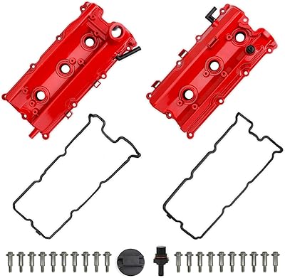 Couvercles de valve en aluminium mitzone gauche et droite compatibles avec nissan 350z