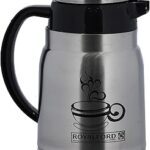 Cafetière royalford en acier inoxydable de 400 ml rf10004, conception portable, sans bpa