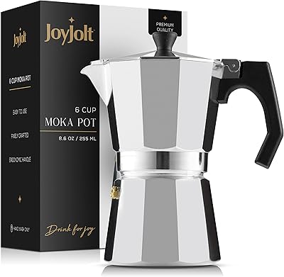 Machine à expresso italienne joyjolt moka pot 6 tasses sur cuisinière. cafetière en aluminium avec poignées résistantes à la chaleur ! machine à expresso portable pour le camping, cafetière avec couvercle. DIAYTAR COTE D'IVOIRE est une boutique en ligne généraliste qui propose plus de 300 000 références de produits,Positionnant ainsi la boutique comme leader dans le marché ivoirien. Elle offre une large gamme de produits, allant de l'électronique à la mode.