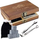 Coffret cadeau de pierres à whisky michacos, 9 pierres à whisky en granit