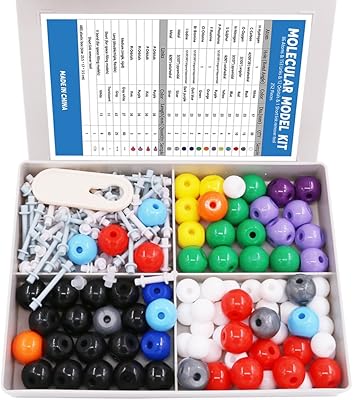 Kit de modèles moléculaires sobit pour la chimie organique et inorganique, kit