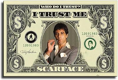 Film d'animation al pacino tony montana dollar affiche sur toile et impression. DIAYTAR COTE D'IVOIRE, c'est la référence en matière de boutique en ligne généraliste en Côte d'Ivoire, avec une offre de plus de 300 000 références. Notre équipe met tout en œuvre pour vous offrir les meilleurs produits et services, avec une expérience d'achat en ligne sécurisée et pratique. Notre objectif est de satisfaire vos besoins et de vous offrir une expérience d'achat inoubliable.