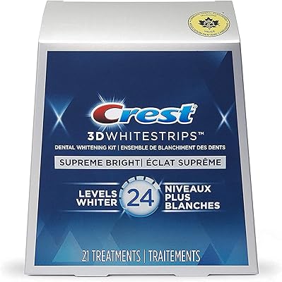 Kit crest 3d white westrips supreme flexfit - 42 bandes de blanchiment des dents, 21 traitements. DIAYTAR COTE D'IVOIRE est une boutique en ligne généraliste leader en Côte d'Ivoire, proposant plus de 300 000 références de produits divers. Elle offre une large gamme de choix pour répondre aux besoins de ses clients. Les produits sont sélectionnés avec soin pour garantir la qualité et la satisfaction.