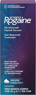 Rogaine 5 pure minoxidil mousse pour l'amincissement et la chute des cheveux, traitement topique pour la croissance des cheveux chez les femmes, 2 mois de nutrition. DIAYTAR COTE D'IVOIRE, c'est votre boutique en ligne généraliste de confiance avec plus de 300000 références pour répondre à tous vos besoins. Vous y trouverez des produits de qualité à des prix compétitifs, avec une livraison rapide et sécurisée. Leader en Côte d'Ivoire, DIAYTAR vous offre une expérience d'achat en ligne unique et pratique.