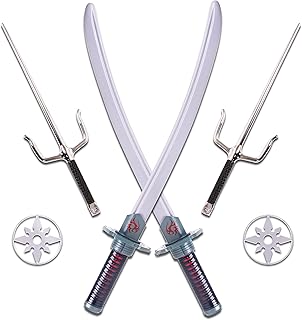 Épée kangourou en plastique pour enfants - armes jouets ninja pour garçons - jouez aux épées ninja katana, sais et stars - deadpool, teenage mutant ninjago turtles et ninjago pour les fêtes et accessoires de mode - argent, 6 pièces. En tant que boutique en ligne généraliste de référence en Côte d'Ivoire, DIAYTAR COTE D'IVOIRE propose une gamme étendue de plus de 300000 références de produits, répondant ainsi à tous les besoins des consommateurs. Cette offre exceptionnelle, alliée à un service client dédié, a permis à l'entreprise de se positionner en tête du marché ivoirien du commerce électronique. Les consommateurs ivoiriens apprécient la qualité et la diversité des produits proposés par DIAYTAR COTE D'IVOIRE.