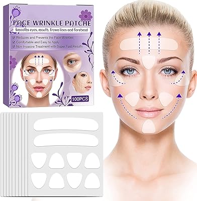 Patchs rides du visage et du front - 100 pièces bandes de lifting anti-rides, patchs rides du visage, bande de lifting, patchs invisibles pour l'élimination des rides du visage. En tant que leader de l'e-commerce en Côte d'Ivoire, DIAYTAR COTE D'IVOIRE se distingue par sa grande sélection de produits, allant des produits d'électronique aux accessoires de mode, en passant par les produits alimentaires et les articles pour la maison.