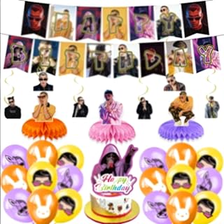 Décorations de fête bad bunny, adorable bannière d'anniversaire en nid d'abeille chantant bad bunny, centres de table de gâteau, ballons en latex pour fête d'anniversaire baby shower. DIAYTAR COTE D'IVOIRE est une boutique en ligne généraliste qui propose plus de 300000 références de produits, faisant d'elle la boutique leader en Côte d'Ivoire. Elle offre une large gamme de produits allant de l'électronique aux produits alimentaires. Cette diversité de produits permet aux clients de trouver tout ce dont ils ont besoin en un seul endroit.