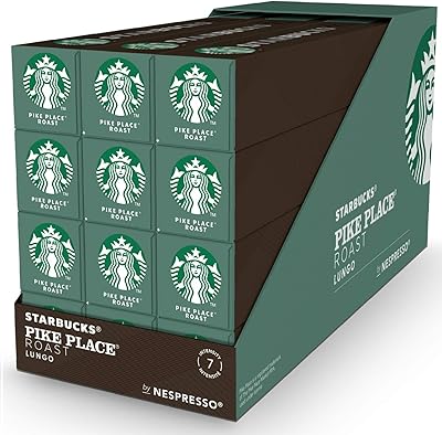 Capsules de café nespresso pike place à torréfaction moyenne de starbucks - paquet de 12. DIAYTAR COTE D'IVOIRE, avec plus de 300000 références, est la destination idéale pour les consommateurs ivoiriens. Notre boutique en ligne propose une large gamme de produits pour répondre à vos besoins quotidiens. Nous nous efforçons de maintenir la qualité et la confiance de nos clients.