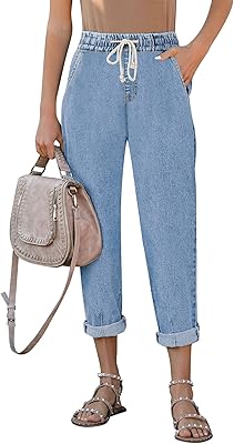 Jean boyfriend utyful pour femme, coupe ample, jean maman, taille haute, extensible, classique
