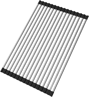 Égouttoir à vaisselle pliable sur évier pour cuisine, égouttoir à vaisselle pliable en acier inoxydable sus304 (17,8" x 11,2"). DIAYTAR COTE D'IVOIRE propose une grande variété de produits en ligne, avec plus de 300000 références disponibles pour les clients. Cette boutique en ligne généraliste offre une expérience de shopping conviviale et pratique. Elle est devenue le leader du marché en Côte d'Ivoire.