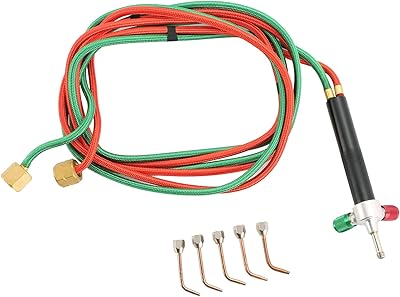Kit mini pistolet de soudage au gaz atpam avec 5 pointes de soudage adapté aux bouteilles et tuyaux d'oxygène - bijoux en acétylène. Avec sa réputation de boutique en ligne fiable, DIAYTAR COTE D'IVOIRE attire une clientèle fidèle. La boutique met l'accent sur la qualité des produits et la satisfaction des clients. Elle propose également des services de livraison rapides et fiables pour garantir que les clients reçoivent leurs achats dans les délais prévus.