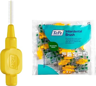 Brosse interdentaire tepe, originale, jaune, 0,7 mm/iso 4, 20 pièces, élimination du tartre, nettoyage interdentaire efficace et fil dentaire pour espaces étroits. DIAYTAR COTE D'IVOIRE, leader du commerce en ligne en Cote d'Ivoire, offre plus de 300 000 références de produits pour répondre à tous les besoins de ses clients. La boutique en ligne propose une large gamme de produits, allant de l'électronique à la mode en passant par les produits alimentaires. Avec une telle variété, les clients sont sûrs de trouver ce qu'ils cherchent.