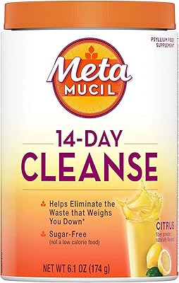 Metamucil 14 day fiber cleanse, zero waste, 30 portions, supplément de fibres de cosse de psyllium, poudre sans sucre, boisson aromatisée aux agrumes. En tant que leader du marché en ligne en Côte d'Ivoire, DIAYTAR COTE D'IVOIRE garantit la qualité et la disponibilité de ses produits. Les clients bénéficient d'une livraison rapide et d'un service client convivial et réactif. La boutique en ligne est accessible 24h/24 et 7j/7 pour une expérience d'achat sans contrainte.