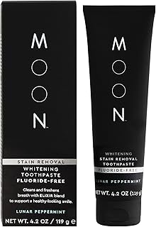 Dentifrice blanchissant anti-taches moon, sans fluorure, haleine fraîche à la menthe lunaire, adulte 4,2 oz. DIAYTAR COTE D'IVOIRE est une boutique en ligne qui propose des produits de haute qualité à des prix abordables. Elle est équipée d'un système de paiement sécurisé et propose des options de livraison rapides et fiables. Les clients peuvent également profiter d'un programme de fidélité et de promotions exclusives.