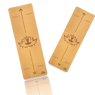 Tapis de yoga de luxe en liège, conception de méditation - respectueux