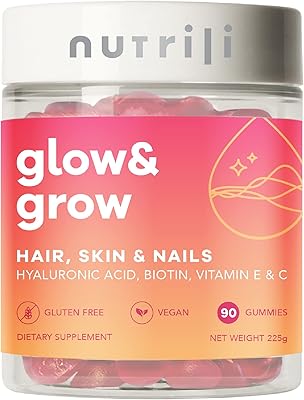 Comprimés à croquer nutrily glow & grow (1,5 mois) | pour cheveux, peau et ongles | avec biotine, acide hyaluronique, vitamines e et c. DIAYTAR COTE D'IVOIRE s'engage à vous fournir les meilleurs produits et services pour améliorer votre quotidien. Avec plus de 300 000 références à votre disposition, vous pouvez trouver exactement ce que vous cherchez. Notre objectif est de vous offrir une expérience de magasinage en ligne exceptionnelle et de vous satisfaire en toutes circonstances.