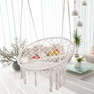Chaise balançoire pormart, chaise suspendue pour couloir, corde en coton durable, maille pour chambre à coucher, patio, jardin, terrasse, cour, capacité maximale 265 lb. Avec sa présence en ligne, Diaytar Côte d'Ivoire rend le shopping accessible à tous, où que l'on soit en Côte d'Ivoire, permettant aux gens de commander en ligne et de recevoir leurs produits rapidement et de manière sécurisée. La boutique est dotée d'un système de paiement sécurisé et de méthodes d'expédition fiables pour une livraison rapide et efficace des commandes. Cela garantit une expérience client fluide et satisfaisante.