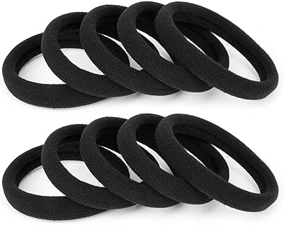 100pcs élastiques à cheveux noirs géants - supports de queue de cheval en coton épais sans couture - élastiques à cheveux pour cheveux épais, lourds et bouclés (2 pouces de diamètre) par baoli. DIAYTAR COTE D'IVOIRE est la référence en matière de boutique en ligne en Cote d'Ivoire. Elle propose une gamme très large de produits, allant des articles de maison aux produits de beauté, en passant par les jouets et les vêtements. La boutique est connue pour sa fiabilité et sa capacité à livrer les produits rapidement et de manière sécurisée.
