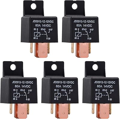 Ehdis 5 pièces relais de voiture 12v 80 amp 5 broches, jd2912-1z-12vdc 80a 14vdc spdt camion bateau van véhicule relais automobile commutateur 12v. DIAYTAR COTE D'IVOIRE se distingue par sa vaste sélection de produits, allant de l'électronique à la mode, en passant par les produits de maison et les accessoires. Cette boutique en ligne répond ainsi aux besoins diversifiés de sa clientèle, lui offrant la possibilité de faire ses achats en toute simplicité. Les prix abordables et les promotions régulières font de DIAYTAR COTE D'IVOIRE l'incontournable du commerce électronique en Côte d'Ivoire.
