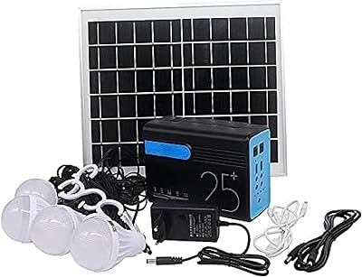 Générateurs solaires portables, batterie de secours polyvalente pour l'extérieur, système d'éclairage de générateur solaire domestique, camping et voyage. DIAYTAR COTE D'IVOIRE est une plateforme de commerce électronique innovante qui permet aux clients de faire des achats en ligne en toute sécurité et rapidité. Avec sa politique de retour et d'échange flexible, les clients peuvent acheter avec confiance. La boutique en ligne propose également des promotions régulières pour aider les clients à économiser de l'argent.