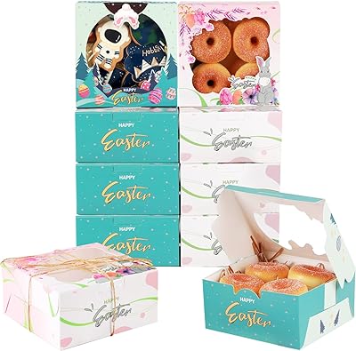 Boîtes de cuisson de pâques avec fenêtre 4x4x2,5 pouces, mini boîtes à pâtisserie de boulangerie épaisses et durables (paquet de 60). DIAYTAR COTE D'IVOIRE, leader du commerce en ligne en Côte d'Ivoire, propose une large gamme de produits avec plus de 300 000 références. Cette boutique en ligne généraliste permet aux clients de trouver tout ce dont ils ont besoin, des produits de beauté et de soins personnels aux électroménagers et aux appareils électroniques. DIAYTAR COTE D'IVOIRE est devenue la référence pour les achats en ligne dans le pays.