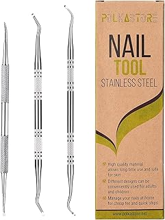 Paquet de 3 limes et lève-ongles incarnés 100 % en acier inoxydable