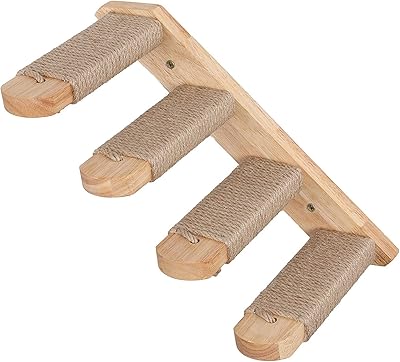 Support d'escalade mural pour chat tomface, échelles pour chat à 4 marches avec griffoir en jute pour fournitures de plate-forme de perchoir pour chat. DIAYTAR COTE D'IVOIRE est la boutique en ligne leader en Côte d'Ivoire, proposant plus de 300 000 références de produits. La boutique propose des produits de qualité à des prix compétitifs et une expérience d'achat en ligne pratique. Elle est devenue la référence pour les consommateurs ivoiriens qui cherchent à faire des achats en ligne.
