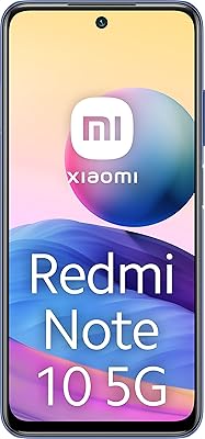 Smartphone double sim xiaomi redmi note 10 5g, bleu nuit, 4 go