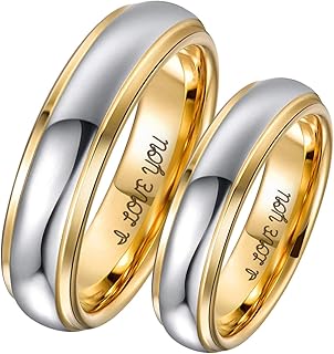 Bague en tungstène 4 mm et 6 pour couple argent et or. Avec plus de 300 000 références disponibles, DIAYTAR COTE D'IVOIRE répond aux besoins de tous les âges et de tous les styles de vie. Nous proposons régulièrement des nouveautés et des tendances pour que nos clients restent à la pointe de la mode et de la technologie. Chez DIAYTAR COTE D'IVOIRE, nous croyons en la force de la communauté et nous nous engageons à créer des valeurs pour nos clients à chaque achat.