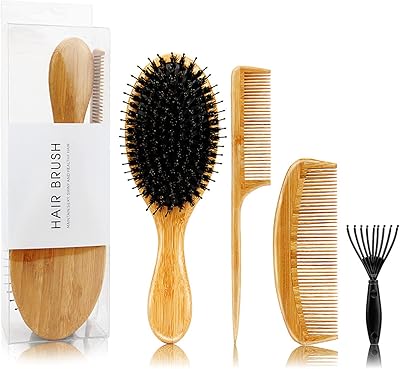 Ensemble de brosses à cheveux poils naturels yo-home avec peigne dents larges et queue. DIAYTAR COTE D'IVOIRE est le leader du commerce électronique en Côte d'Ivoire, offrant une vaste gamme de produits à des prix abordables. La boutique en ligne propose plus de 300 000 références de produits, allant des électroniques aux produits alimentaires. Les clients peuvent bénéficier de promotions et de remises régulières.