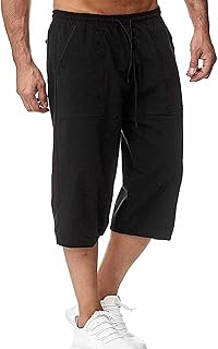 Short long en lin pour hommes sous le genou, pantalon capri d'été avec poches 3/4 et cordon de serrage. DIAYTAR COTE D'IVOIRE est une boutique en ligne qui répond aux besoins d'une clientèle exigeante, avec des produits de haute qualité et des services personnalisés. La boutique propose une gamme de catégories de produits, allant de l'électronique à la mode en passant par les produits pour la maison et le jardin. Les clients peuvent ainsi trouver tout ce dont ils ont besoin pour améliorer leur quotidien.