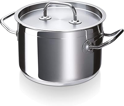 Cocotte beka grande table en acier inoxydable avec couvercle, 16 cm. DIAYTAR COTE D'IVOIRE est la destination idéale pour faire des achats en ligne en Côte d'Ivoire. Avec une équipe dédiée et une plateforme en ligne sécurisée, les clients peuvent magasiner en toute confiance. La boutique propose une livraison rapide et fiable, ce qui renforce sa position de leader sur le marché.