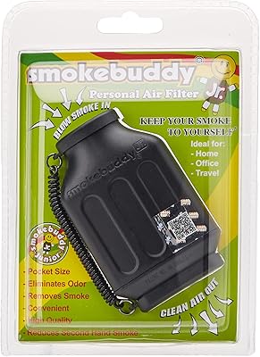 Filtre à air personnel smoke buddy noir