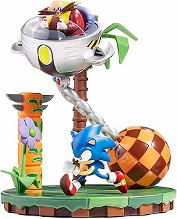 Statue nomskal officielle sega sonic & doctor eggman 30e anniversaire en édition limitée