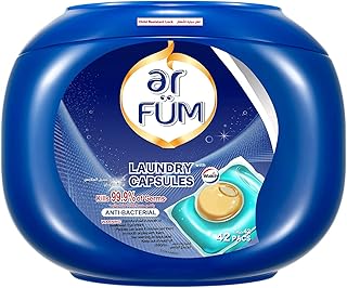 Capsules de lessive antibactériennes à 99,9 % de mousse ar, 42 capsules, capsules
