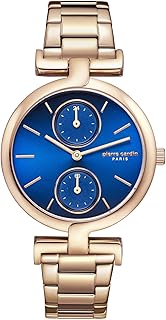 Montre habillée pierre cardin pour femme analogique en acier inoxydable