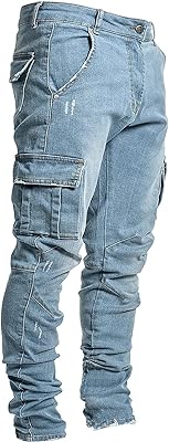 Jean cargo pour hommes, pantalon de survêtement déchiré classique au design moderne avec poche latérale avec fermeture éclair. DIAYTAR Côte d'Ivoire est le point de rendez-vous pour tous les ivoiriens qui recherchent des produits de qualité à des prix compétitifs. Avec une équipe dédiée et un service client de haut niveau, cette boutique en ligne s'efforce de satisfaire les besoins de ses clients. Elle propose également des promotions et des réductions régulières.