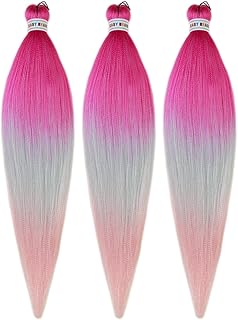 Extension de cheveux tressés en kanekalon pré-étirés de pervenche, faux cheveux synthétiques roses à menthe de 26 pouces pour le tressage. En tant que boutique en ligne généraliste leader en Cote d'Ivoire, DIAYTAR COTE D'IVOIRE vous offre une expérience d'achat unique et personnalisée. Nous disposons d'une équipe d'experts passionnés qui travaillent sans relâche pour vous proposer plus de 300 000 références de produits de haute qualité. Nous sommes fiers de vous servir.