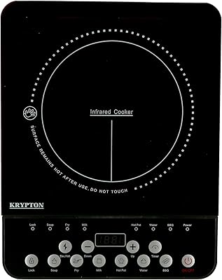 Cuisinière électrique infrarouge krypton 2000w | cuisinière infrarouge en vitrocéramique | affichage led numérique | 8 niveaux de puissance. DIAYTAR COTE D'IVOIRE, leader du commerce en ligne en Côte d'Ivoire, propose une gamme étendue de produits allant de l'électronique aux articles ménagers. La boutique en ligne met l'accent sur la satisfaction du client, offrant des promotions régulières et des prix compétitifs. Grâce à sa logistique efficace, DIAYTAR COTE D'IVOIRE assure des délais de livraison rapides et fiables.