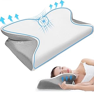 Oreiller en mousse à mémoire de forme gluckluz - housse de coussin contour