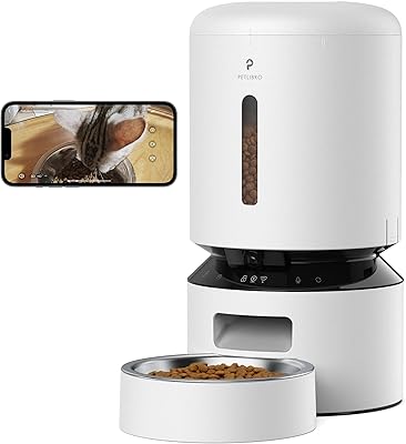Mangeoire automatique pour chat petlibro avec caméra, vidéo hd 1080p avec vision nocturne