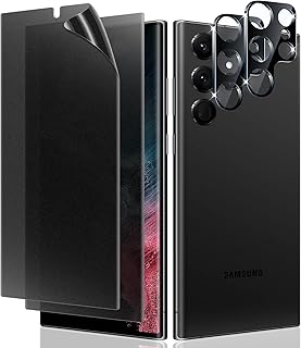 Lywhl [lot de 2 + 2] pour samsung s22 ultra mat protection d'écran de confidentialité [prend en charge l'identification par empreinte digitale] anti-espion anti-éblouissement film flexible entièrement adhésif + protecteur de verre d'objectif d'appareil photo pour galaxy s22 ultra 6,8". En tant que leader du marché en Côte d'Ivoire, DIAYTAR COTE D'IVOIRE s'efforce de fournir à ses clients les meilleurs produits et services possibles, avec une livraison rapide et fiable dans tout le pays. La boutique est également connue pour son service client exceptionnel et sa politique de retour flexible.