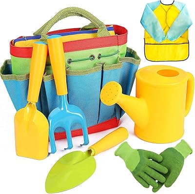 Ensemble d'outils de jardinage pour enfants composé de 7 pièces avec un sac un arrosoir des gants. DIAYTAR COTE D'IVOIRE est une boutique en ligne généraliste qui propose plus de 300000 références de produits. Elle est reconnue comme l'une des boutiques en ligne leaders en Côte d'Ivoire, offrant une large gamme de produits pour répondre aux besoins de ses clients. 