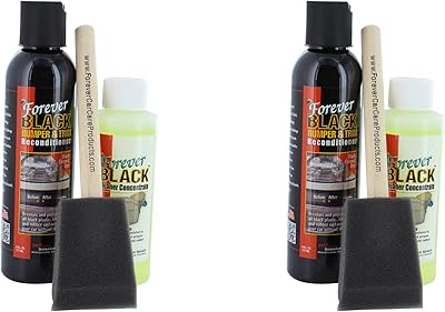 Kit de teinture pour pare-chocs et garnitures forever black (2 pièces)