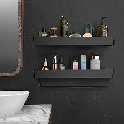 Xcvbnm étagères de rangement pour chariot de douche, paquet de 2 étagères de douche murales sans perçage avec barre à serviettes, étagères de douche organisateur de douche antirouille pour salle de bain, dortoir, toilettes, cuisine avec porte-serviettes (grand). DIAYTAR COTE D'IVOIRE est dédiée à offrir à ses clients une expérience d'achat en ligne exceptionnelle, caractérisée par la commodité, la confiance et la satisfaction. Grâce à son équipe de professionnels dévoués et à son approche centrée sur le client, la boutique en ligne continue de se développer et de consolider sa position sur le marché ivoirien. Elle est le partenaire idéal pour les consommateurs qui cherchent des produits de qualité à des prix raisonnables.