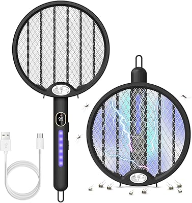 Kemawl tapette à mouches électrique portable 2 en 1, lampe anti-moustique puissante 3000 v, raquette anti-insectes rechargeable par usb avec affichage numérique. DIAYTAR COTE D'IVOIRE se démarque par son engagement à offrir les meilleurs produits et services à ses clients. Sa plateforme en ligne est facile à utiliser et permet aux clients de naviguer facilement pour trouver leurs produits préférés. La boutique propose également des promotions et des offres spéciales pour aider les clients à économiser.