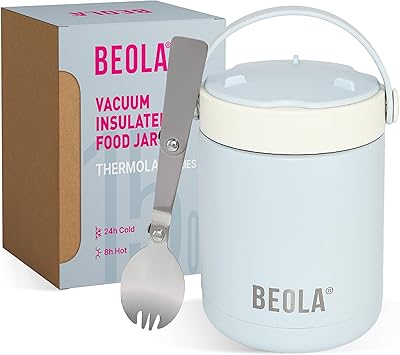 Récipient alimentaire de voyage isotherme à double paroi biola en acier inoxydable de 450 ml pour enfants et adultes, 15 oz (bleu glacier). Avec plus de 300 000 références, DIAYTAR COTE D'IVOIRE est la boutique en ligne leader en Cote d'Ivoire, offrant une expérience de shopping en ligne exceptionnelle et des produits de qualité.